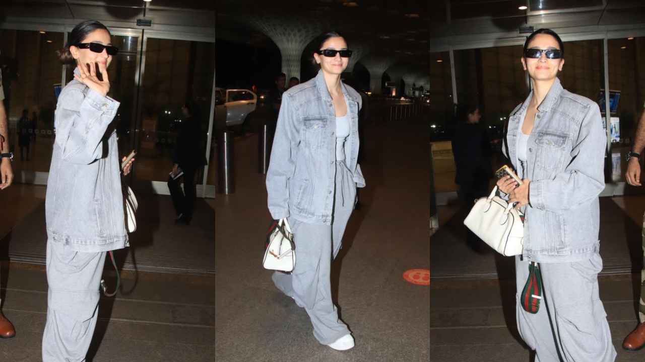 Stunning 30 years old, Alia Bhatt Empowers with Grey-Washed Loose Denim ...